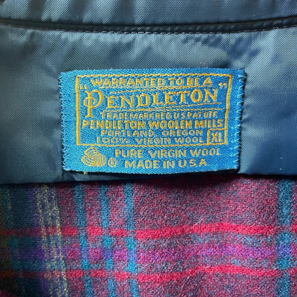 Vintage Pendleton Red Flannel XL | Made in USA - Picture 3 of 16